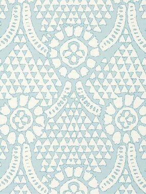 NWT ~ THIBAUT Wallpaper Chamomile T14320 Spa Blue 1 Double Roll Sealed